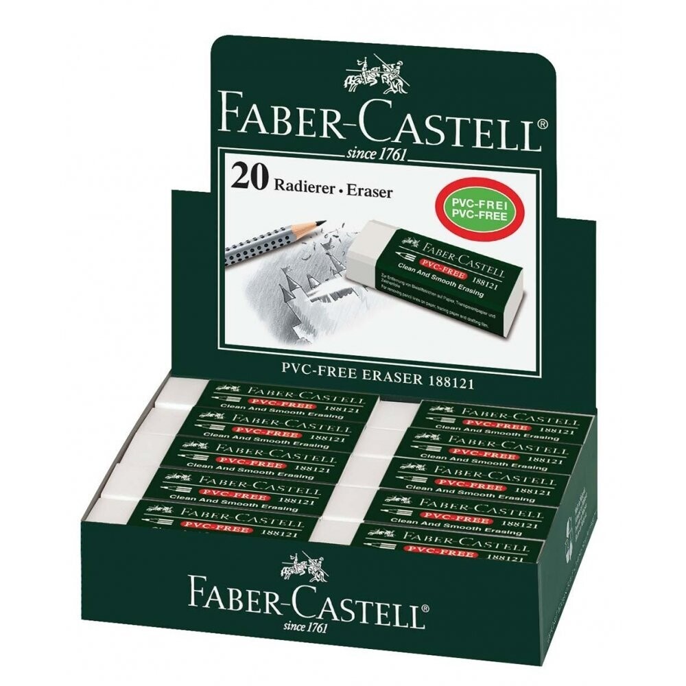 Caja 20 Gomas Borrar Faber Castell