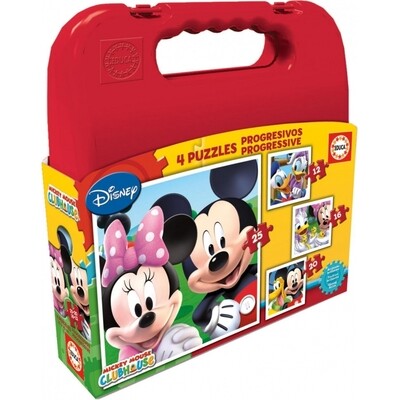 Mickey Maleta 4 puzzles 12-16-20-25