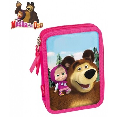 Masha y el Oso Plumier doble 15x21
