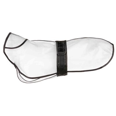 Impermeable Tarbes, PVC, L, 55 cm, Transparente-borde Negro