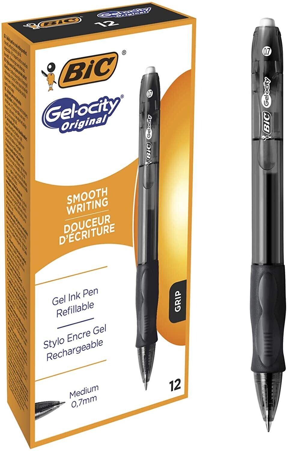 Bolígrafo Bic gelocity NEGRO 1 BOLIGRAFO