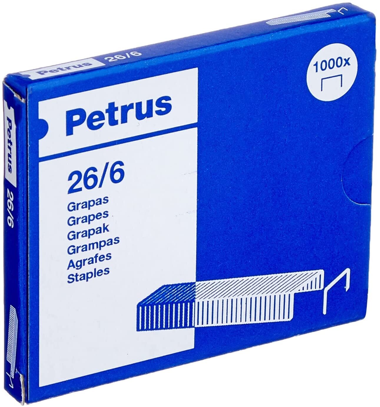 PETRUS Grapas extrafina 26/6 cobreada