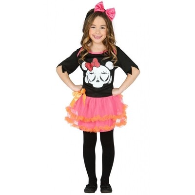 Disfraz 10-12a�.Calavera.Vestido+diadema