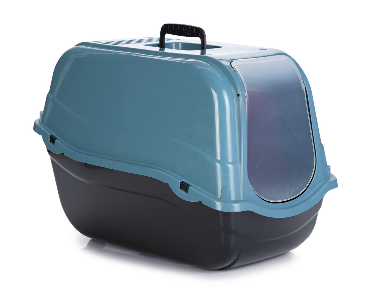 K BANDEJA HIGI�NICA CUBIERTA PARA GATO ROMEO ECO AZUL/NEGRO 57X39X41 CM BLUE