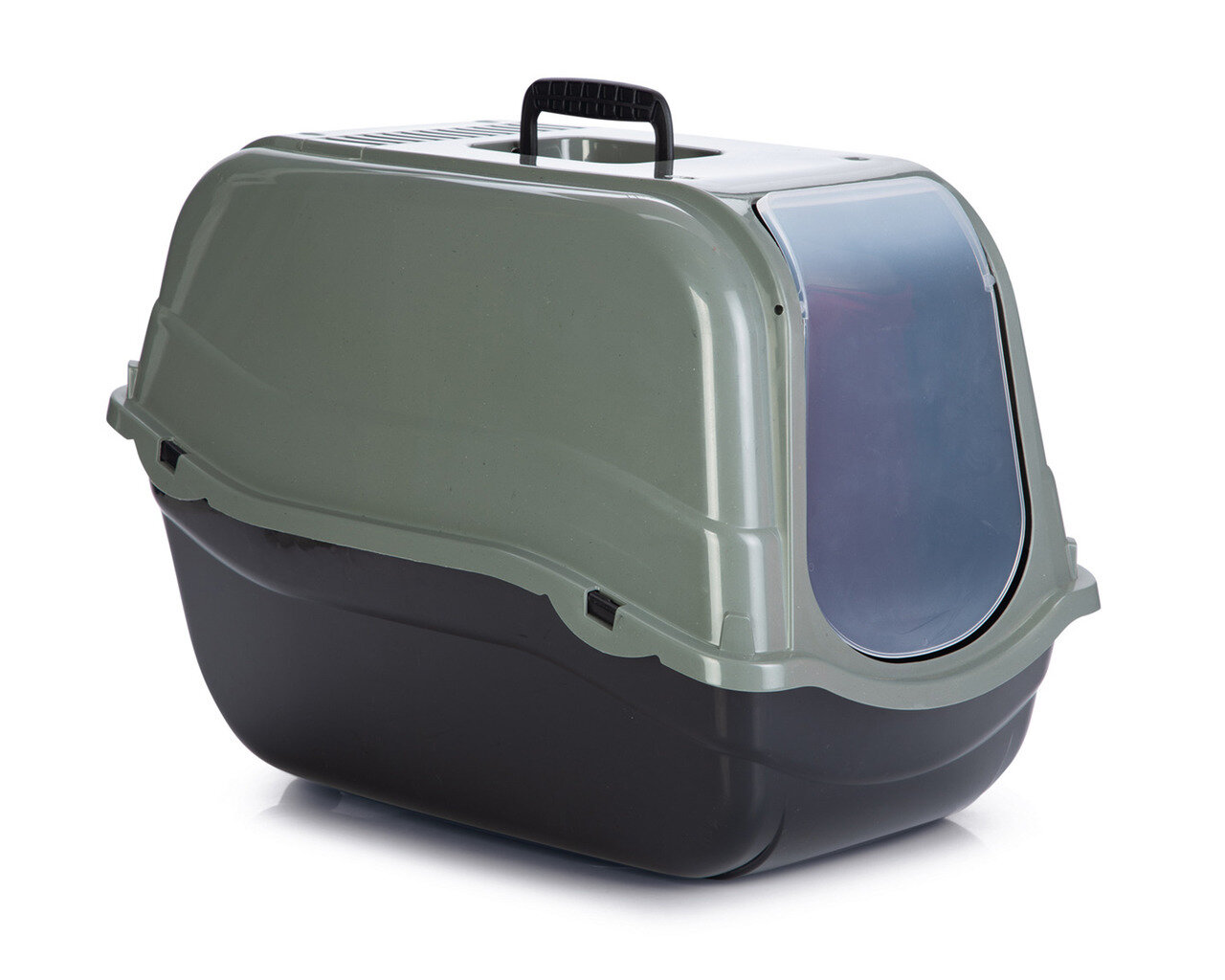 K BANDEJA HIGI�NICA CUBIERTA PARA GATO ROMEO ECO GRIS/NEGRO 5 57X39X41 CM GRIS/AZUL