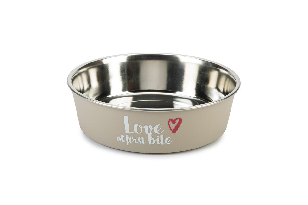 K&BZ BZ PLATO PARA PERRO, 1500 ML FIRST BITE GRIS, AL: 6.5 CM 1500ML �: 21 CM