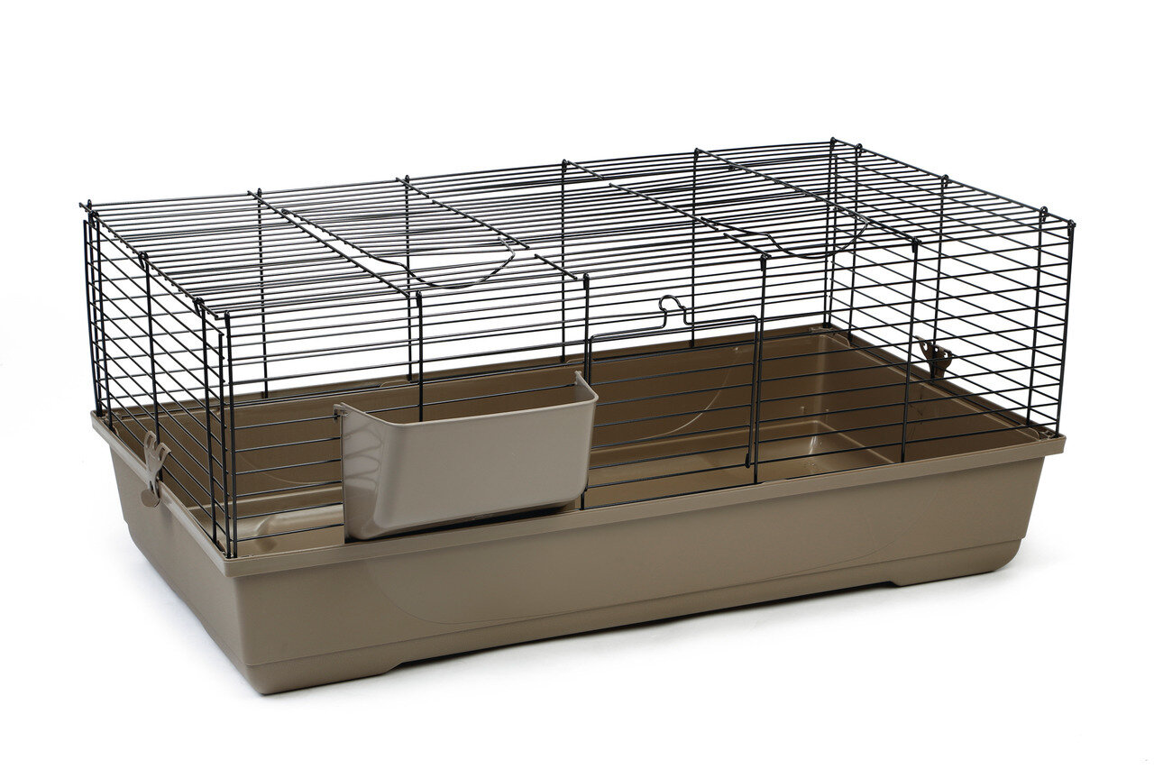 K&BZ  JAULA PARA CONEJOS BALDO MOCHA 100X53X46