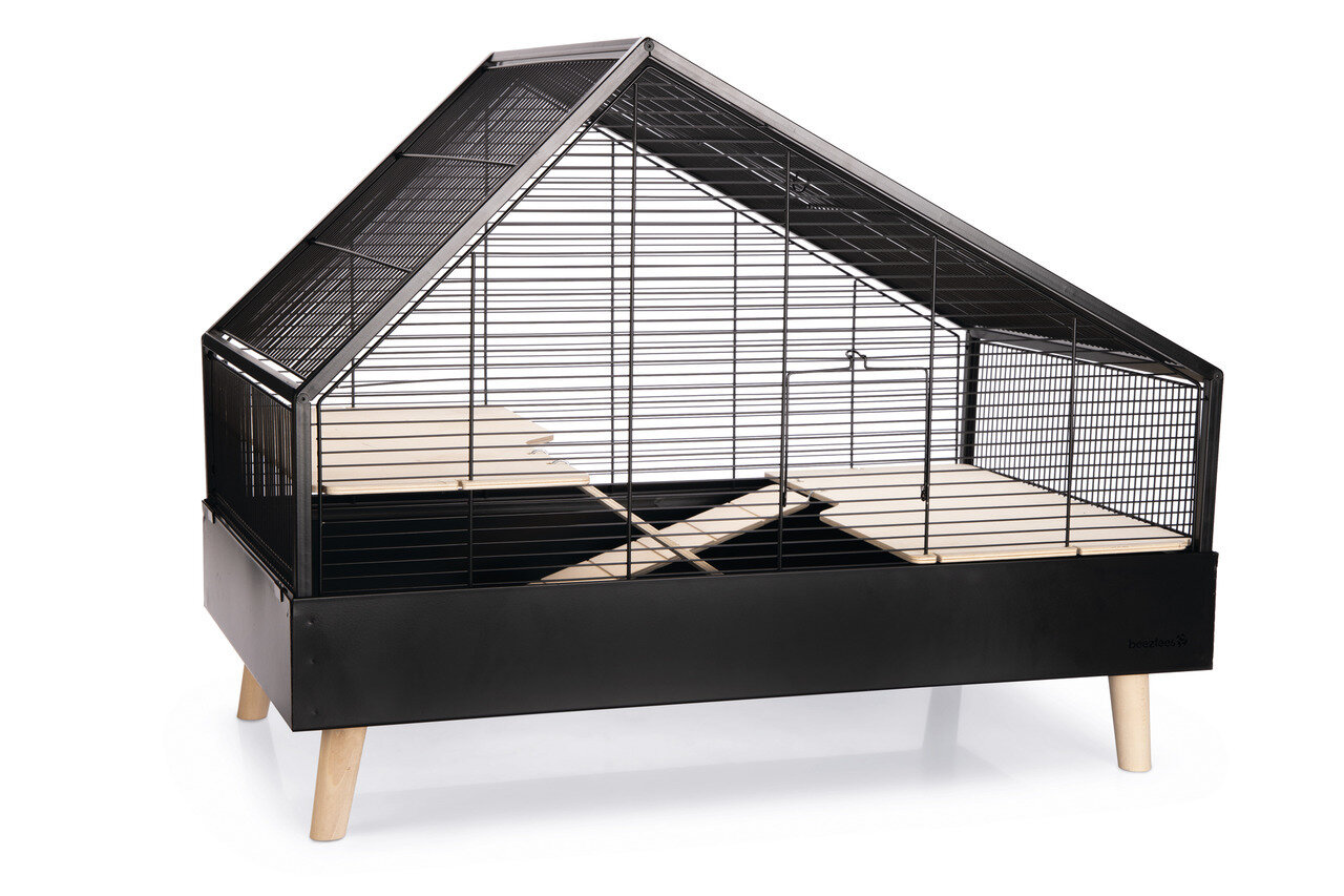 K&BZ JAULA ROEDOR AYAZ NEGRO 80x47x61 cm