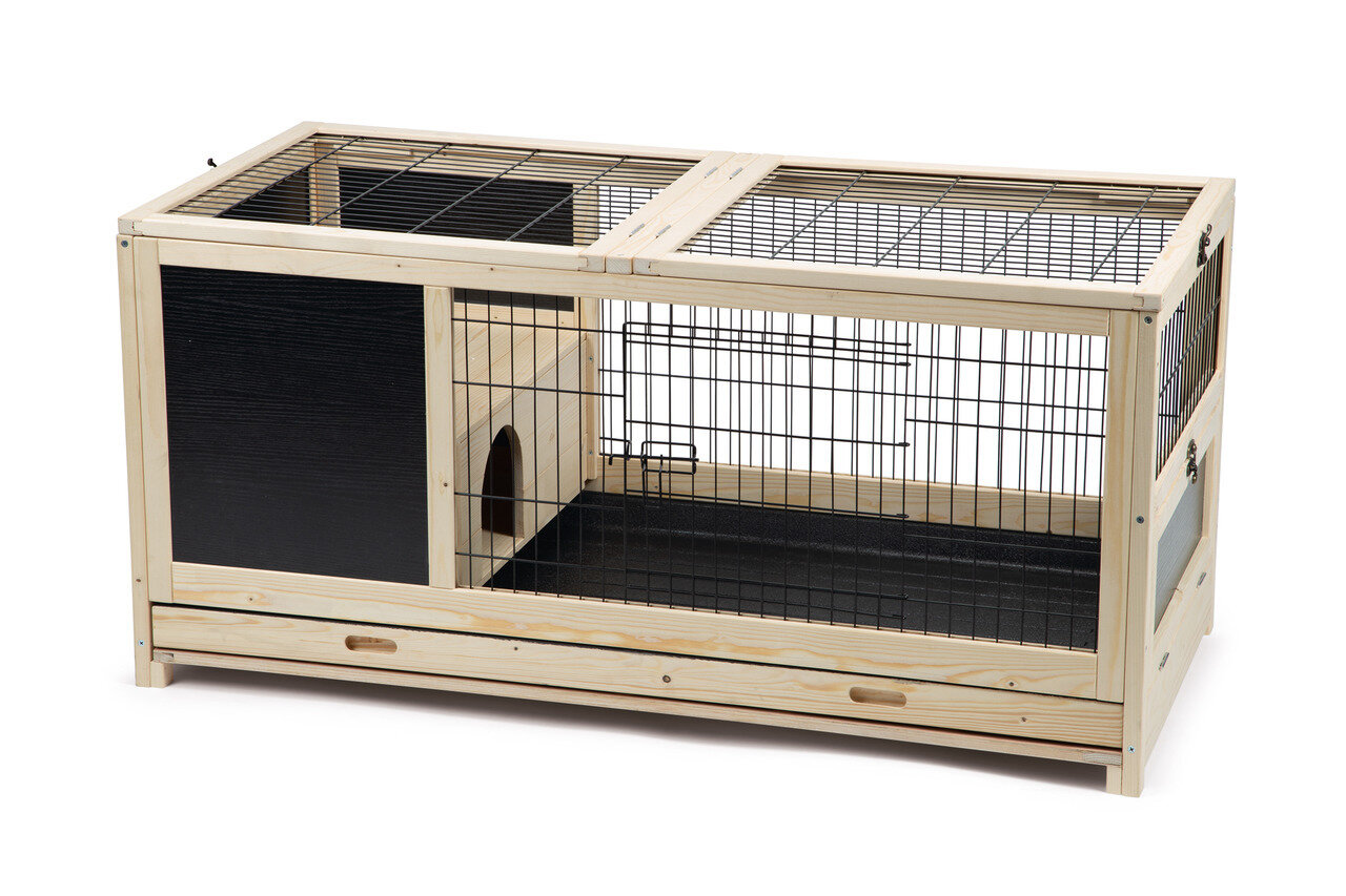 K&BZ JAULA PARA CONEJO JEZ INTERIOR, MADERA 116 X 54 X 65,4