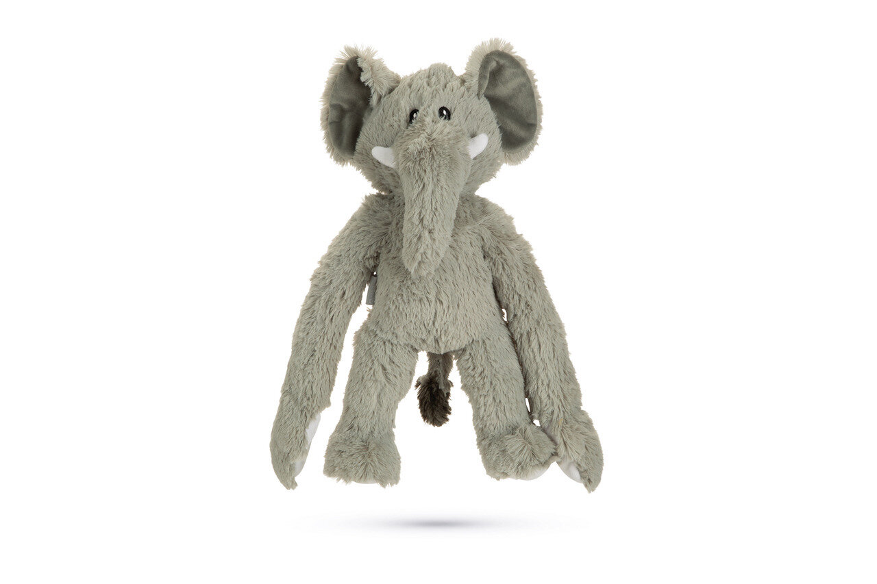 K&BZ PELUCHE  ELEFANTE JAMES JUGUETE PERRO GRIS , 40X20X12,5 CM