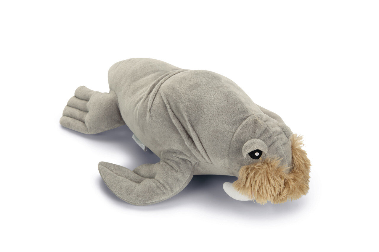 K&BZ PELUCHE  WALRUS AIDEN JUGUETE PERRO GRIS , 34X24X19 CM