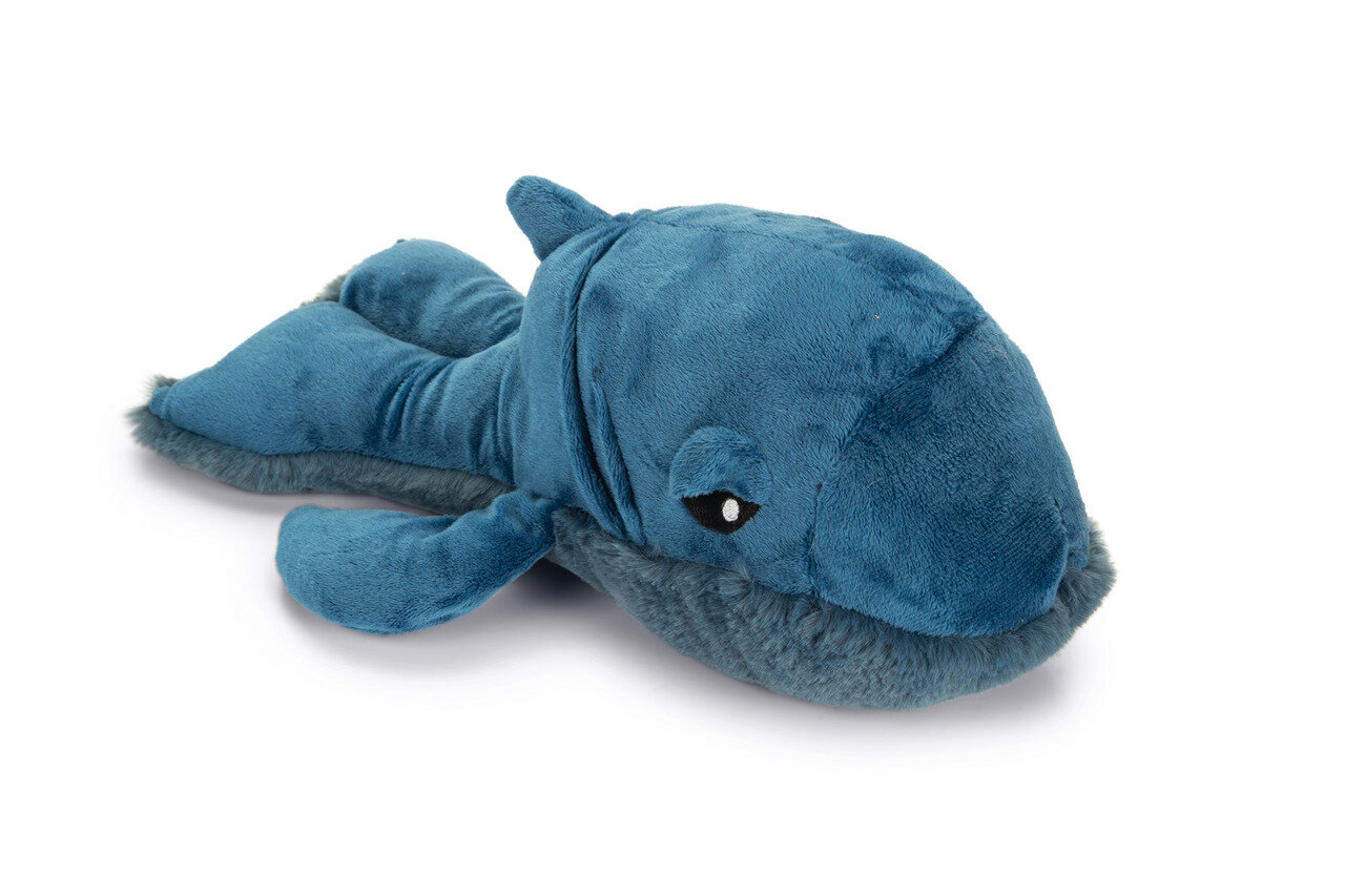 K&BZ PELUCHE  BALLENA IVAN JUGUETE PERRO AZUL , 34X21X13,5 CM