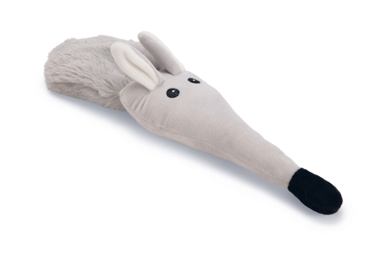 K&BZ JUGUETE PERRO PARA CACHORRO FLATINO CONEJO  GRIS , 33X8X4 CM