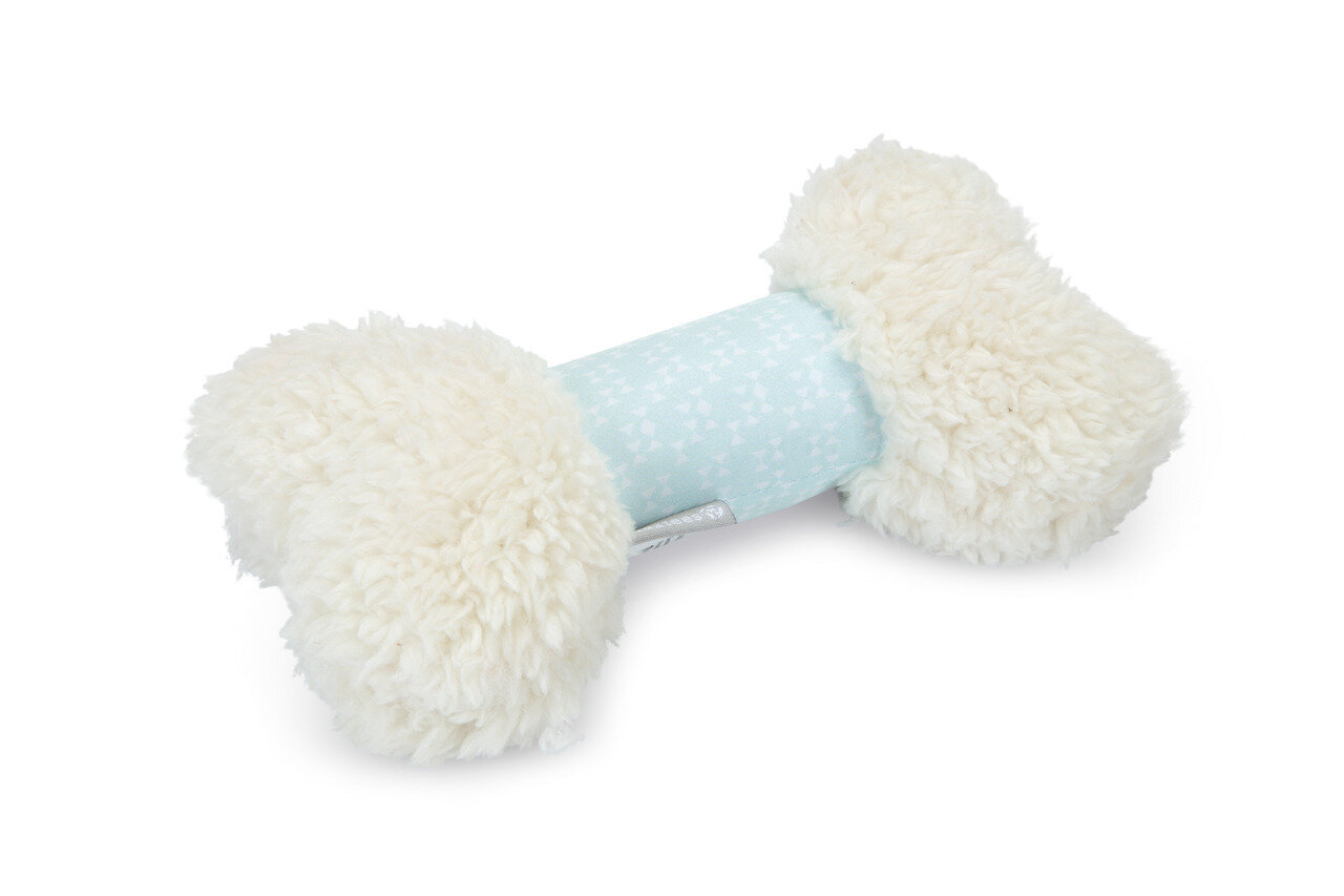 K&BZ BZ HUESO PARA JUEGO DE CACHORRO RENDA, 20CM BLANCO