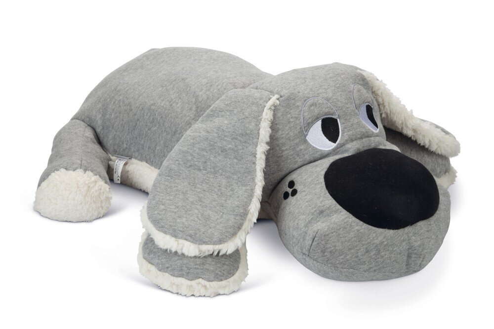 K&BZ BZ CACHORRO DE PELIUCHE XL BOOMBA, 70 X 40CM GRIS