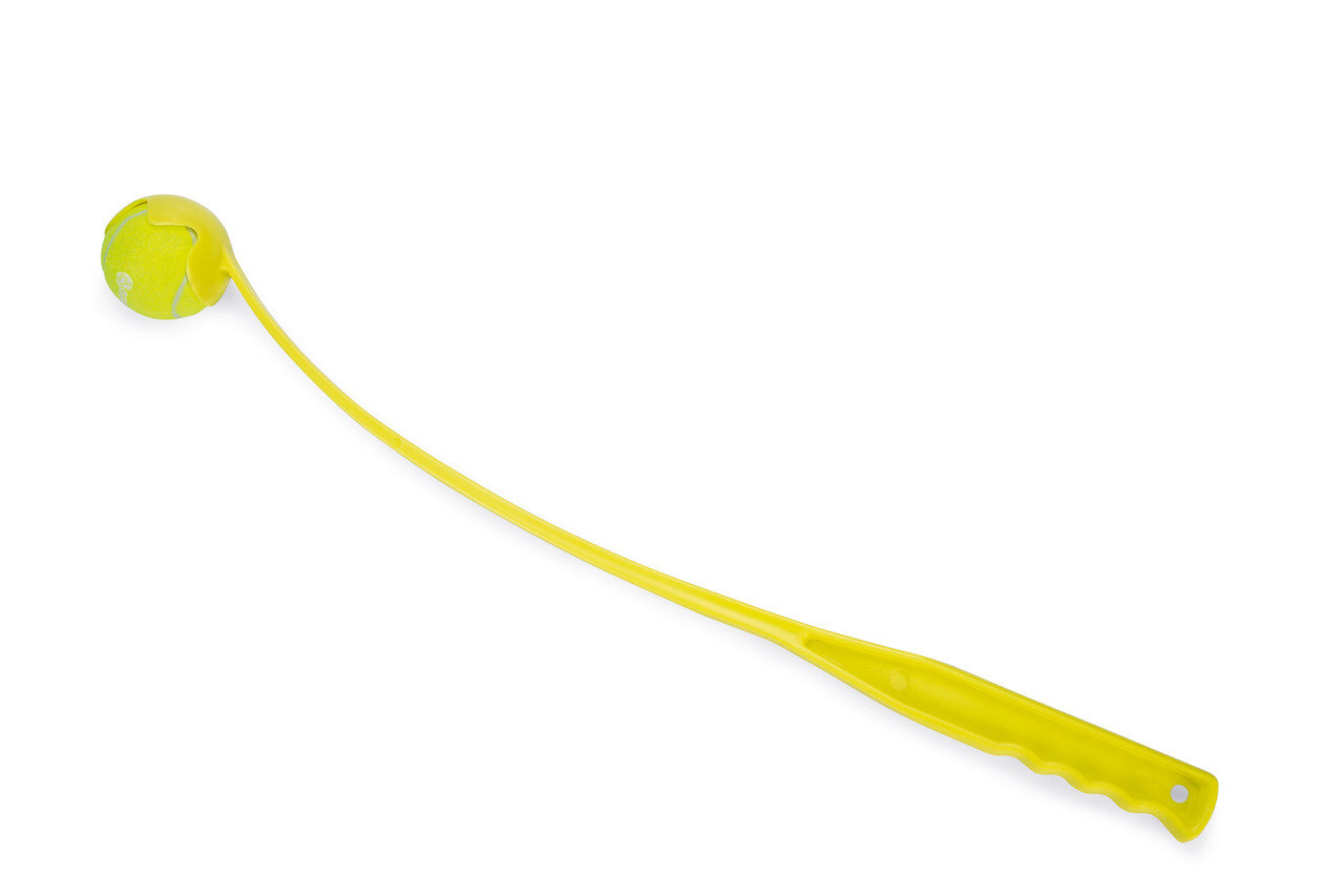 K&BZ FETCH LANZADOR DE PELOTA DE TENIS AMARILLO, 62CM