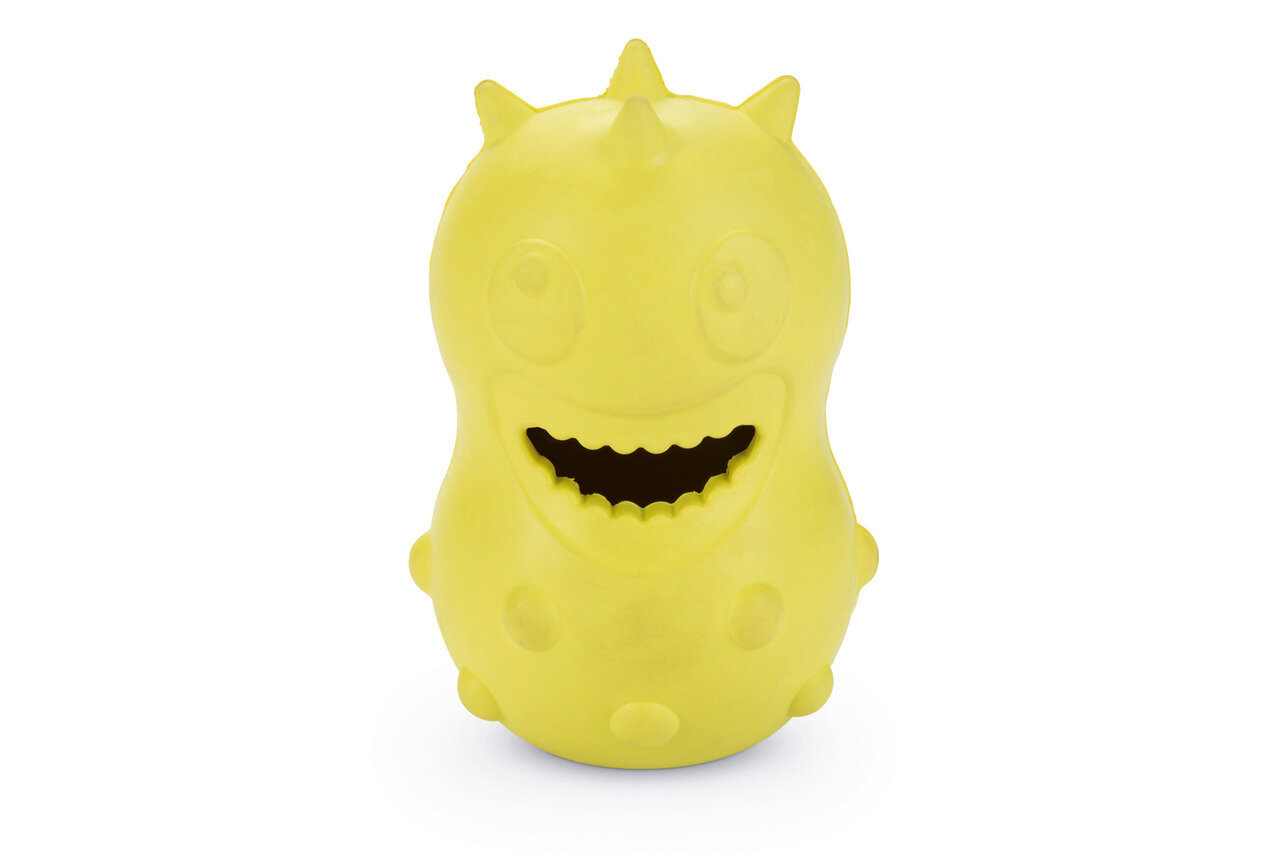 K&BZ JUGUETE DE GOMA PERRO MONSTER AMARILLO 11CM