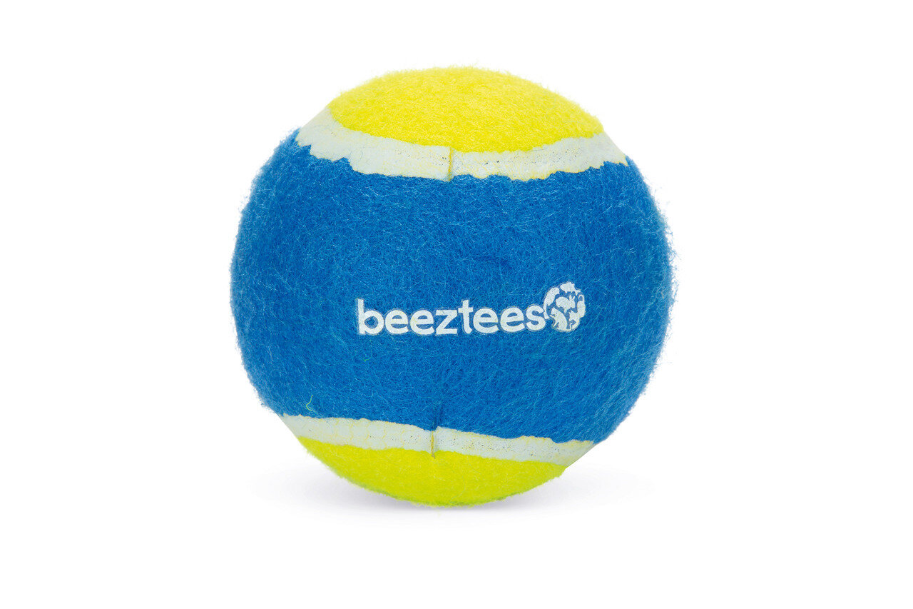 K&BZ BZ FETCH PELOTA DE TENIS, 10CM AZUL/AMARILLO