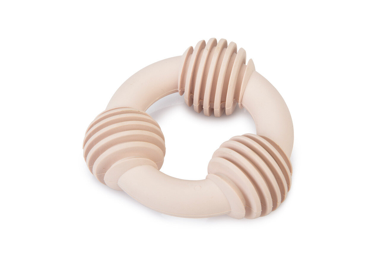 K&BZ BZ ANILLO DENTAL DE GOMA PARA CACHORRO, 8CM PINIK