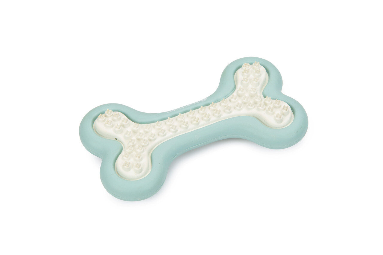 K&BZ BZ HUESO DENTAL DE GOMA PARA CACHORRO, 10CM VERDE
