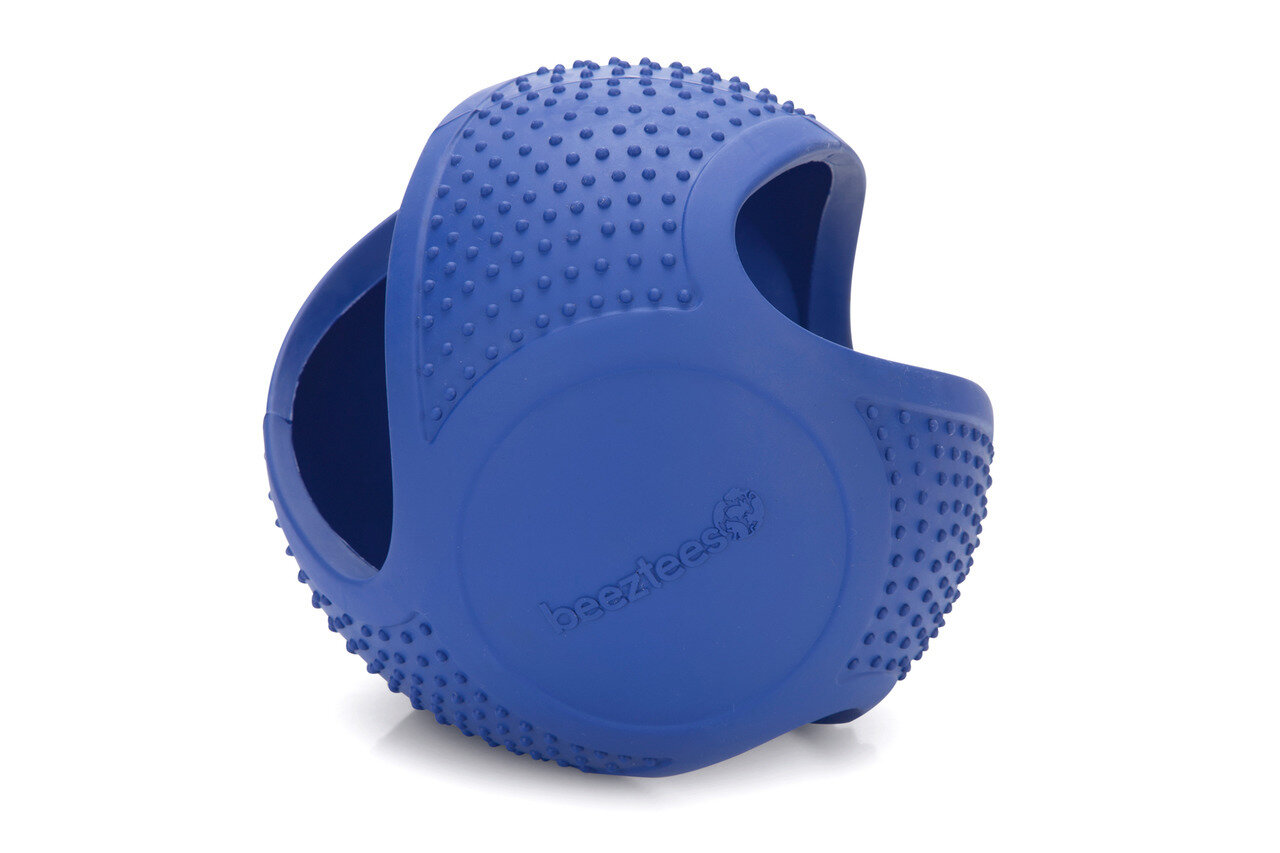 K&BZ JUGUETE DE GOMA PERRO FRISBEE PELOTA AZUL 16CM