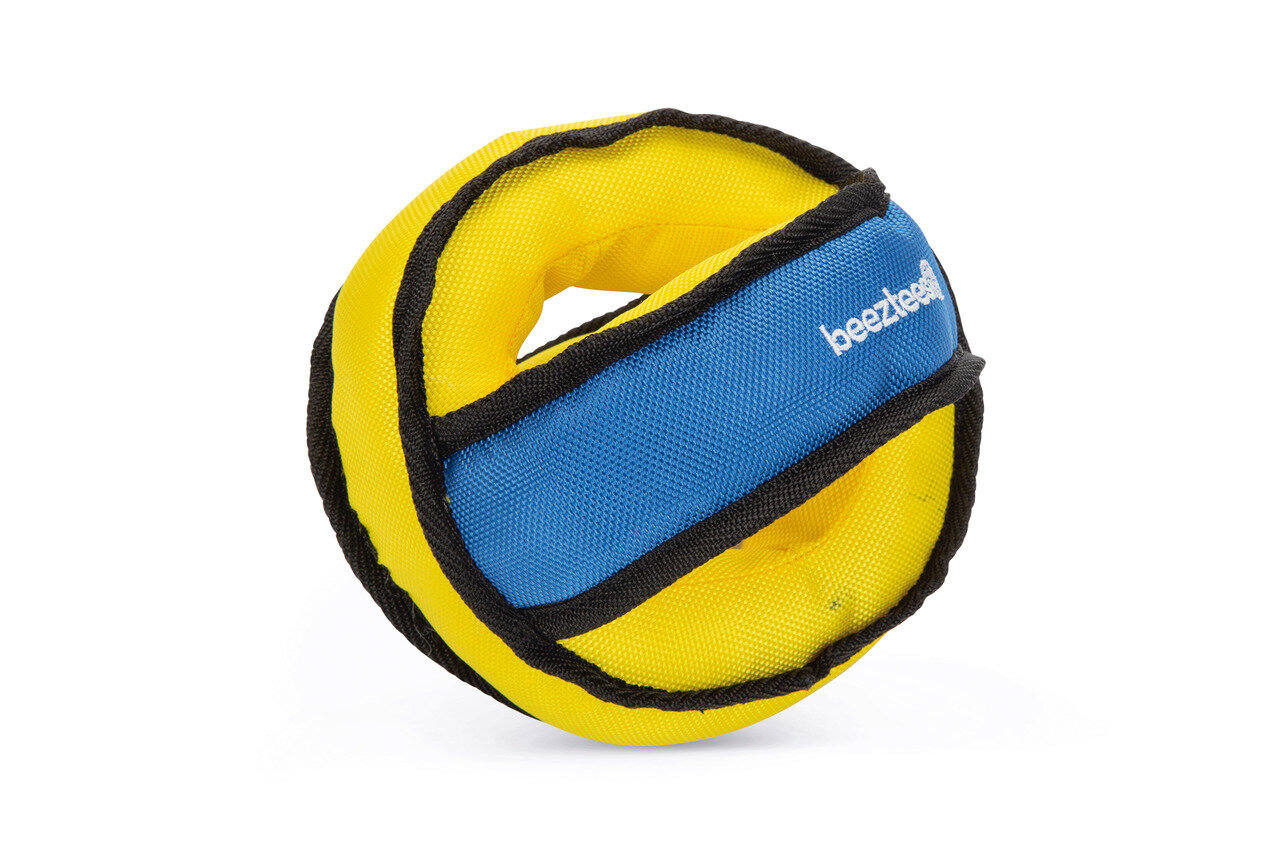 K&BZ BZ FETCH PELOTA DE NYLON , 16,5CM AZUL/AMARILLO