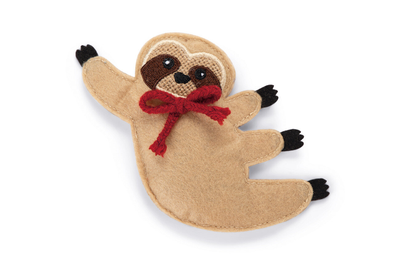 K&BZ CATNIP SLOTH JONA JUGUETE GATO BEIGE , 10X8 CM