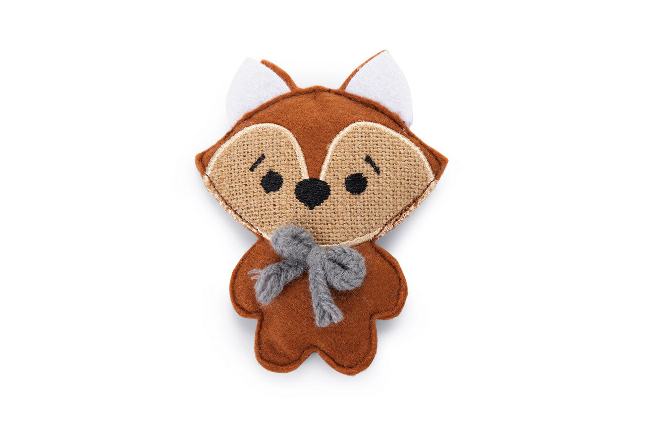 K&BZ CATNIP ZORRO FREY JUGUETE GATO ROJO , 11X9 CM