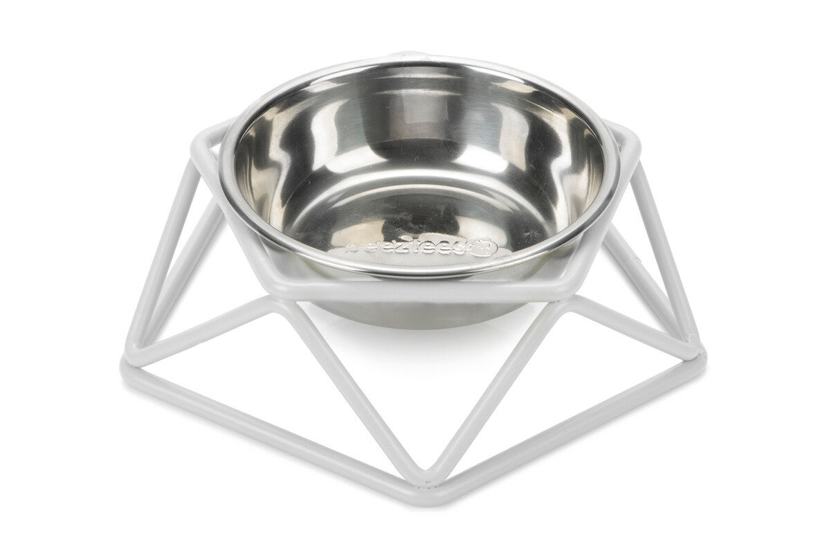 K&BZ PLATO PARA GATO PURONI BLANCO 15 X 4, 8 CM