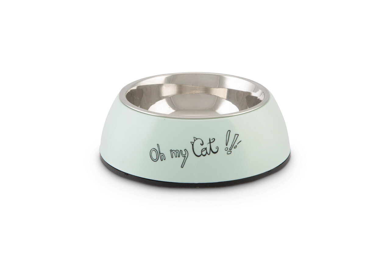 K&BZ BZ PLATO PARA GATO, 160 ML OH MY CAT MENTA, 4.5 CM 160ML �: 14 CM