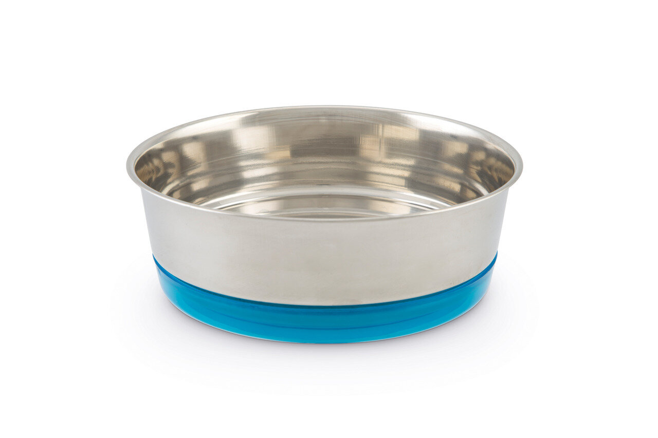 K&BZ BZ PLATO PARA PERRO, 800 ML LIBRAS AZUL, 14CM