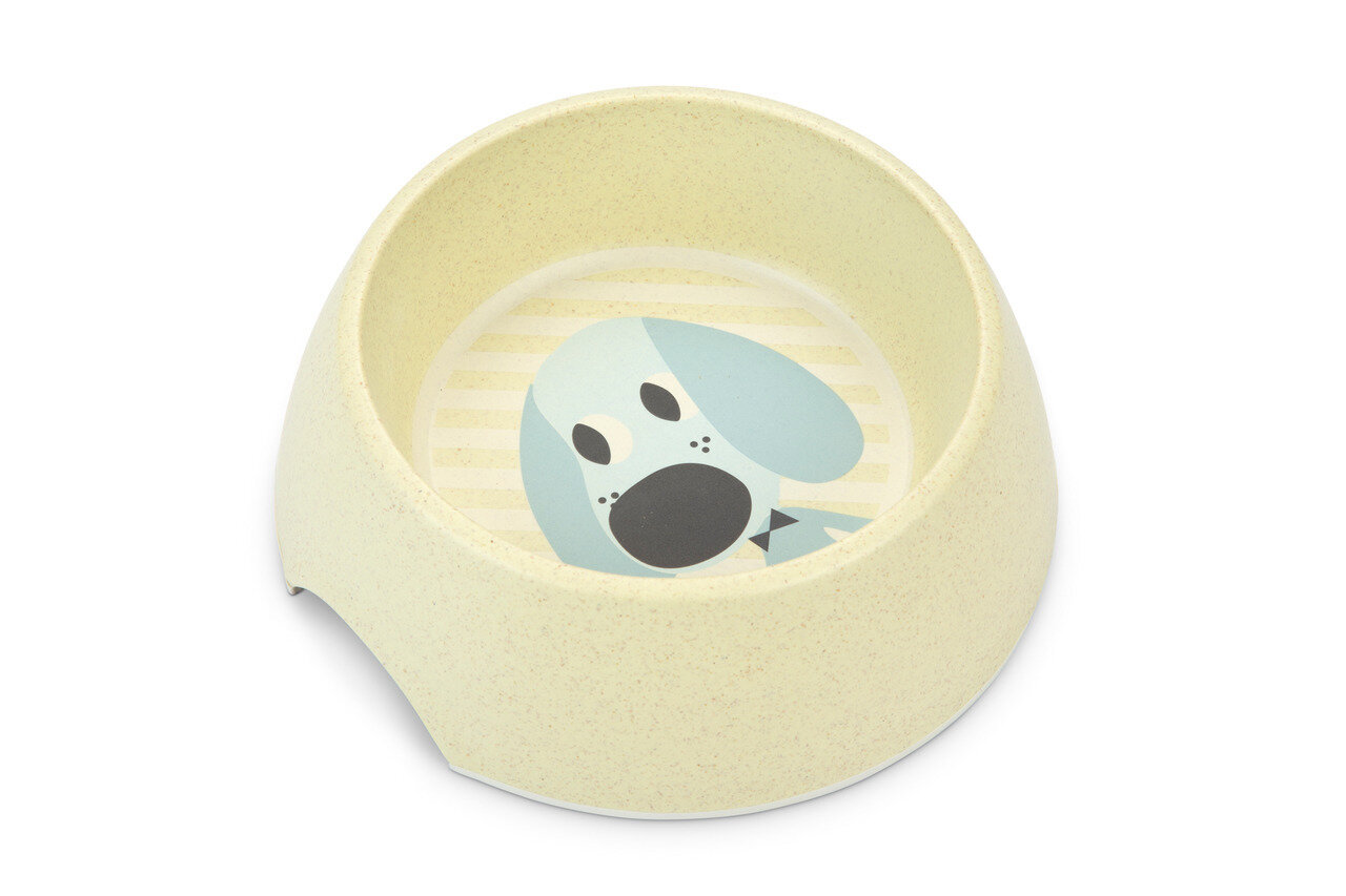 K&BZ BZ PLATO PARA CACHORROS FILO, 18 X 18 X 6,5CM AMARILLO