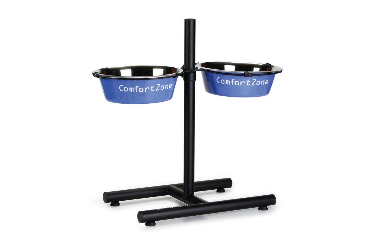 K&BZ BZ SOPORTE PLATOS EN H COMFORT, 2 X 2530 ML NEGRO-AZUL 25CM