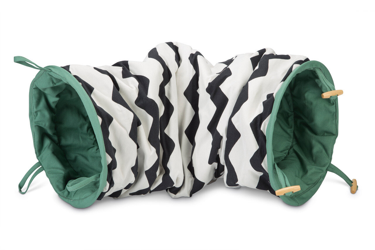 K&BZ BZ T�NEL PARA JUGAR BENGY, NEGRO/BLANCO, 75 X 25 X 25CM