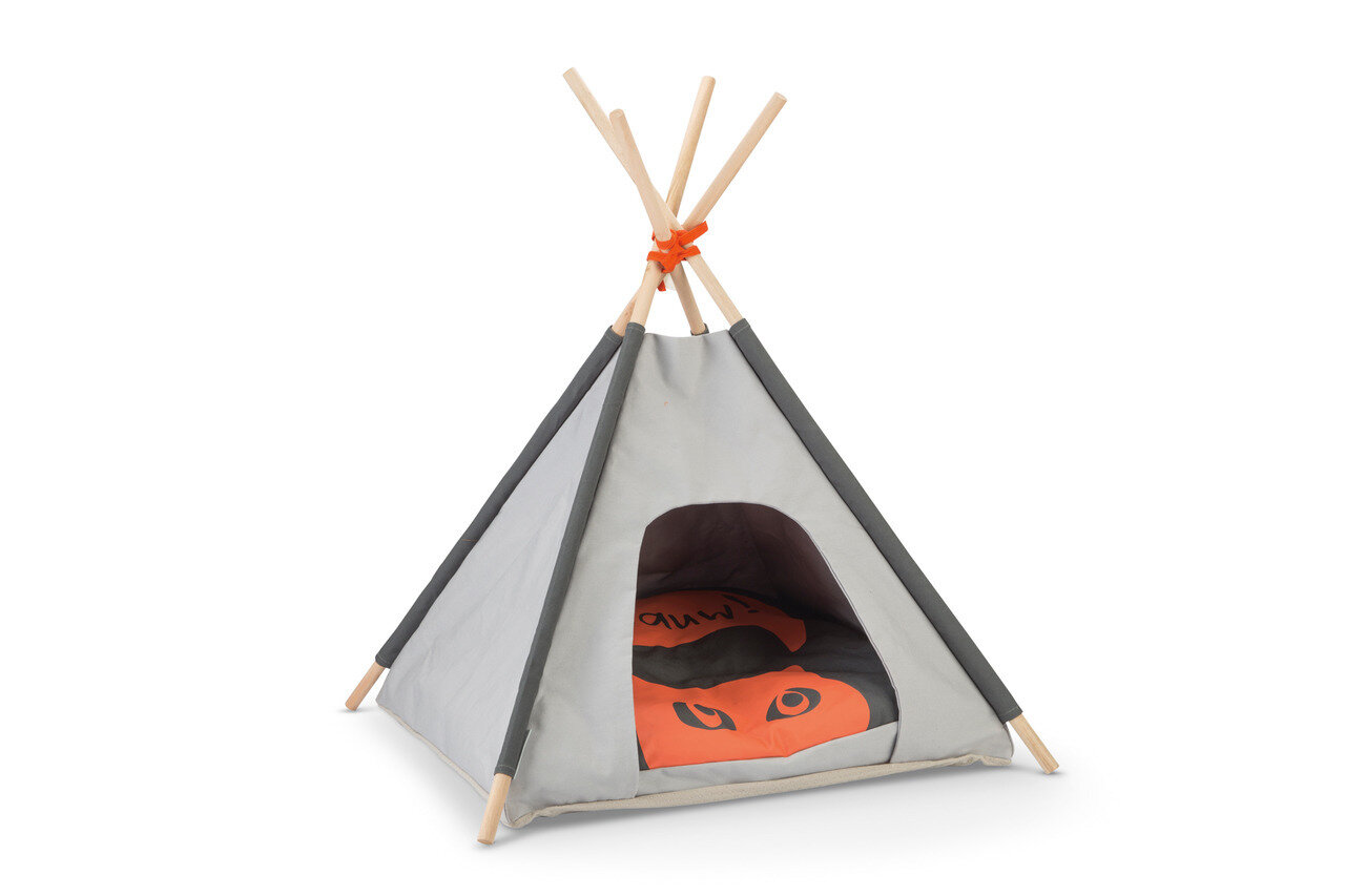 K&BZ BZ TIENDA TIPI MOHAKI, GRIS , 50 X 50 X 80