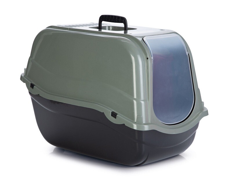 K BANDEJA HIGI�NICA CUBIERTA PARA GATO ROMEO ECO GRIS/NEGRO 5 57X39X41 CM GRIS/AZUL