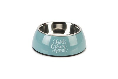 K&BZ BZ PLATO PARA PERRO, 160 ML GLORIOUS AZUL, 14CM