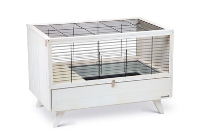 K&BZ JAULA PARA CONEJOS PARA INTERIOR ALBY BLANCO 100 X 64,5 X 72 CM