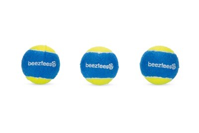 K&BZ BZ FETCH PELOTA DE TENIS, 3 UNIDS., 6, 3CM AZUL/AMARILLO
