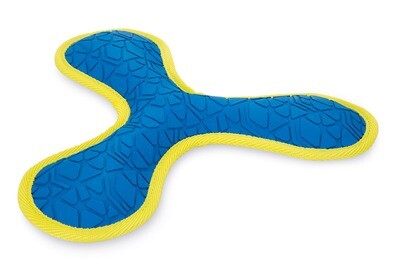 K&BZ BZ FETCH ESTRELLA DE GOMA, 28CM AZUL/AMARILLO