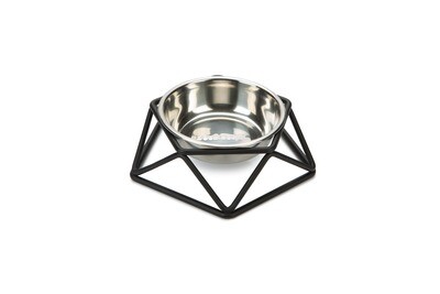 K&BZ BZ PLATO PARA PERRO, 160 ML PURONI NEGRO 15CM
