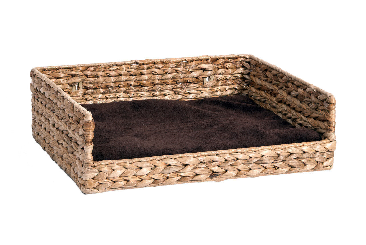 K TUMBONA GATO CON PAREDES DE HOJA DE BANANA DELUX L: 44 CM AN: 34 CM AL: 14 CM