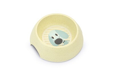 K&BZ BZ PLATO PARA CACHORROS FILO, 14 X 14 X 4,5CM AMARILLO