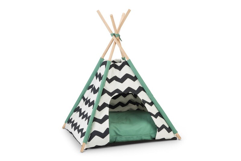 K&BZ BZ TIENDA TIPI KIONI, NEGRO/BLANCO, 50 X 50 X 80