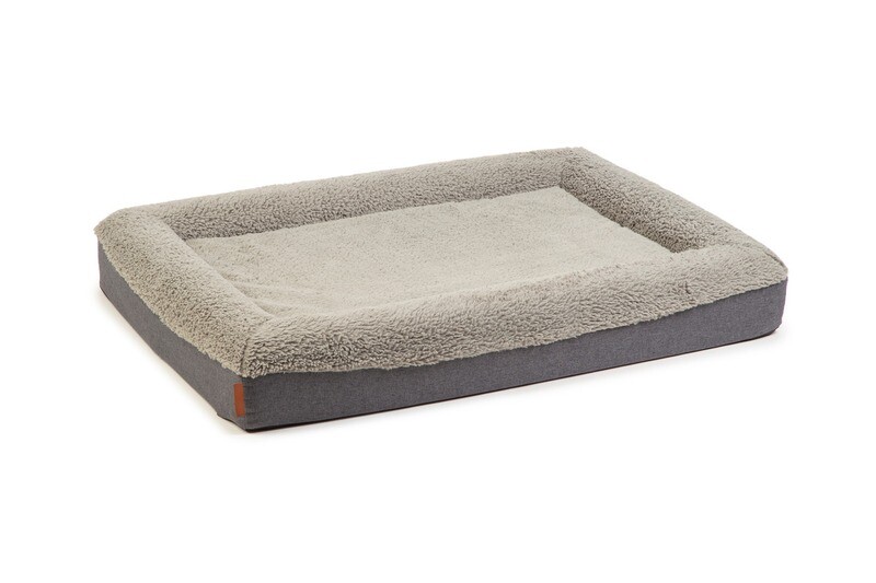 K&BZ CAMA PERRO DE ESPUMA CON MEM�RIA YURA, GRIS 100 X 70 X 15CM