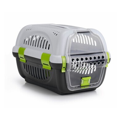 BZ TRANSP BOX RHINO GREY/GRN 51X34,5X33
