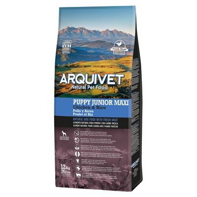 Arquivet-Puppy Junior Maxi-Pienso para cachorros-Pollo y arroz-12 kg