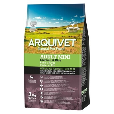 Arquivet-Adult Mini-Pienso para perros razas peque�as-Pollo y arroz-3 kg