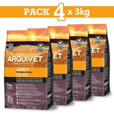 Pack 4 unidades Chicken & Rice 3kg