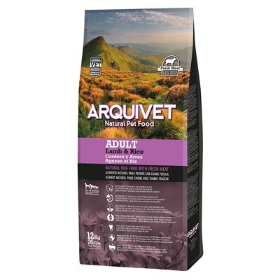 Arquivet - Adult - Pienso para perros adultos - Cordero y arroz - 12 kg